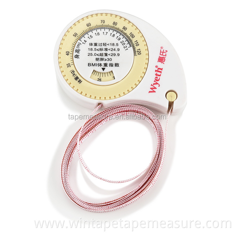 Eco-friendly Medical Promotional Gifts Baby Measure Tape With BMI Calculator